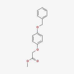 molecular formula C16H16O4 B8440317 (4-Benzyloxy-phenoxy)-acetic acid methyl ester 