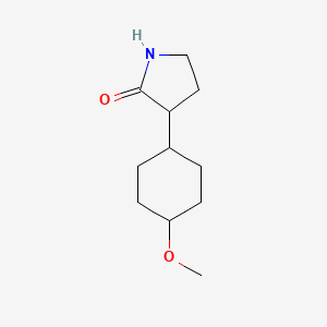 molecular formula C11H19NO2 B8440328 3-(4-Methoxycyclohexyl)-pyrrolidin-2-one 