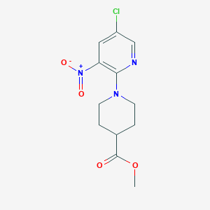 5'-chloro-3'-nitro-3,4,5,6-tetrahydro-2H-[1,2']bipyridinyl-4-carboxylic acid methyl ester