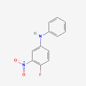 molecular formula C12H9FN2O2 B8440333 4-fluoro-3-nitro-N-phenylaniline 