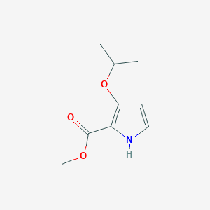 molecular formula C9H13NO3 B8440357 Methyl 3-(1-methylethoxy)-1H-pyrrole-2-carboxylate 