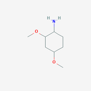 molecular formula C8H17NO2 B8440363 2, 4-Dimethoxycyclohexylamine 