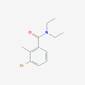 molecular formula C12H16BrNO B8440377 3-bromo-N,N-diethyl-2-methyl-benzamide 