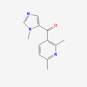 molecular formula C12H13N3O B8440407 (2,6-Dimethylpyridin-3-yl)(1-methyl-1H-imidazol-5-yl)methanone 