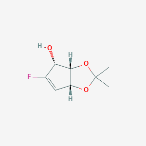 molecular formula C8H11FO3 B8440417 (3aS,4R,6aR)-5-Fluoro-2,2-dimethyl-3a,6a-dihydro-4H-cyclopenta[d][1,3]dioxol-4-ol 
