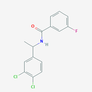 molecular formula C15H12Cl2FNO B8440418 Rac-n-[1-(3,4-dichloro-phenyl)-ethyl]-3-fluoro-benzamide 