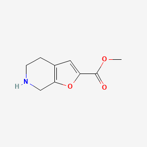 molecular formula C9H11NO3 B8440420 Methyl 4,5,6,7-tetrahydrofuro[2,3-c]pyridine-2-carboxylate CAS No. 1211538-24-7