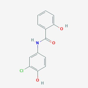 molecular formula C13H10ClNO3 B8440451 3'-Chloro-2,4'-dihydroxybenzanilide 