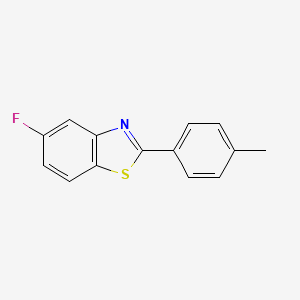 molecular formula C14H10FNS B8440456 Fluoro-(p-tolyl)-benzothiazole 