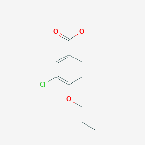 molecular formula C11H13ClO3 B8440465 Methyl 3-chloro-4-(propyloxy)benzoate 