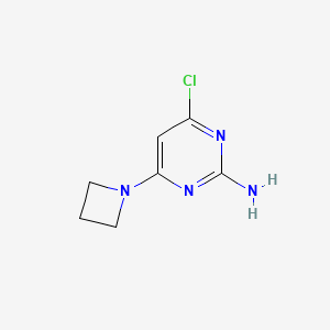 4-(1-Azetidinyl)-6-chloro-2-pyrimidinamine