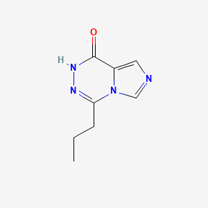 molecular formula C8H10N4O B8440530 4-n-Propyl-imidazo[1,5-d]-as-triazin-1(2H)-one 