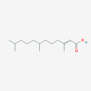 molecular formula C15H28O2 B8440553 3,7,11-Trimethyldodec-2-enoic acid 