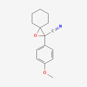 molecular formula C15H17NO2 B8440567 2-(4-Methoxy-phenyl)-1-oxa-spiro[2.5]octane-2-carbonitrile 