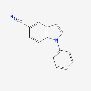 molecular formula C15H10N2 B8440584 1-Phenyl-1h-indole-5-carbonitrile 