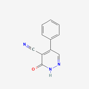 molecular formula C11H7N3O B8440597 3-Oxo-5-phenyl-2,3-dihydro-pyridazine-4-carbonitrile 