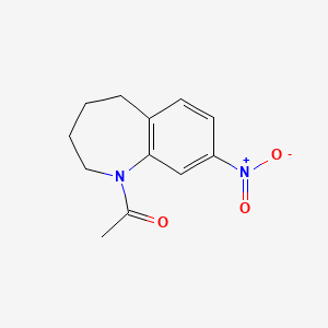molecular formula C12H14N2O3 B8440600 1-(8-Nitro-2,3,4,5-tetrahydro-benzo[b]azepin-1-yl)-ethanone CAS No. 873056-23-6