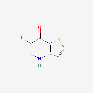 molecular formula C7H4INOS B8440630 6-Iodothieno[3,2-b]pyridin-7-ol 