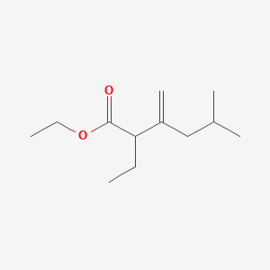 molecular formula C12H22O2 B8440637 Ethyl 2-ethyl-5-methyl-3-methylenehexanoate 