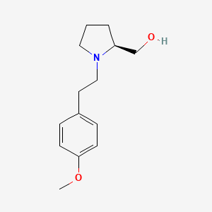 molecular formula C14H21NO2 B8440678 (S)-2-Hydroxymethyl-1-(4-methoxyphenethyl)pyrrolidine 