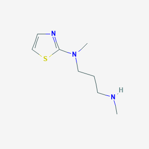 molecular formula C8H15N3S B8440717 N1,N3-dimethyl-N1-(thiazol-2-yl)propane-1,3-diamine 