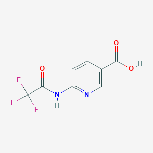 molecular formula C8H5F3N2O3 B8440746 6-Trifluoroacetamido-nicotinic acid 