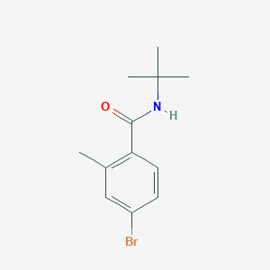 molecular formula C12H16BrNO B8440761 4-bromo-N-(1,1-dimethylethyl)-2-methyl-benzamide 