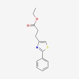 molecular formula C14H15NO2S B8440773 3-(2-Phenyl-thiazol-4-yl)-propionic acid ethyl ester 