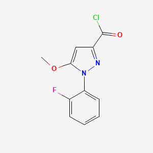 1-(2-Fluoro-phenyl)-5-methoxy-1H-pyrazole-3-carbonyl chloride