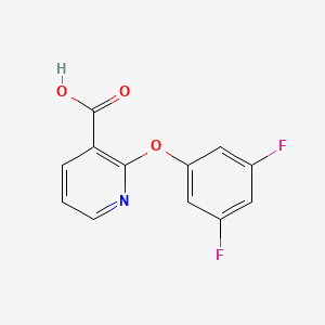 molecular formula C12H7F2NO3 B8440820 2-(3,5-Difluoro-phenoxy)-nicotinic acid 