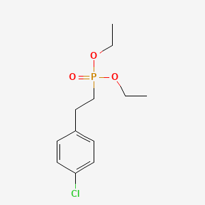 molecular formula C12H18ClO3P B8440906 Diethyl 2-(4-chlorophenyl)ethylphosphonate 