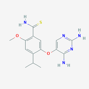 5-(2,4-Diamino-pyrimidin-5-yloxy)-4-isopropyl-2-methoxy-thiobenzamide