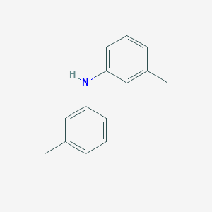molecular formula C15H17N B8440935 3,4-Dimethyl-N-(m-tolyl)aniline 