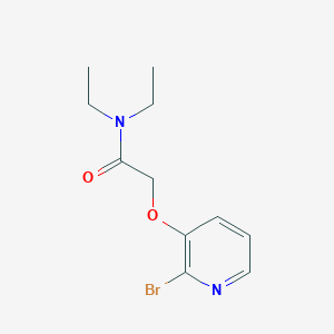 molecular formula C11H15BrN2O2 B8440981 [(2-Bromo-3-pyridinyl)oxy]-N,N-diethylacetamide CAS No. 118650-05-8