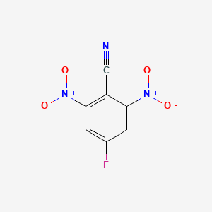 molecular formula C7H2FN3O4 B8440988 4-Fluoro-2,6-dinitrobenzonitrile 