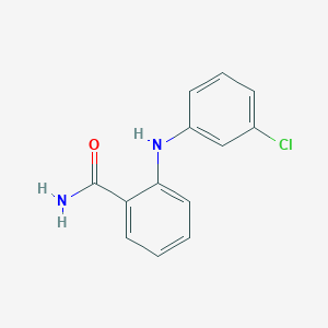 molecular formula C13H11ClN2O B084410 2-((3-Chlorophenyl)amino)benzamide CAS No. 13625-33-7