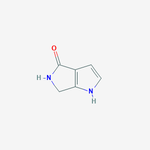 molecular formula C6H6N2O B8441014 5,6-dihydropyrrolo[3,4-b]pyrrol-4(1H)-one 