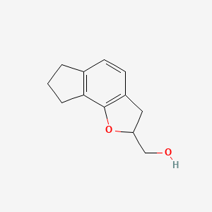 molecular formula C12H14O2 B8441098 (+/-)-3,6,7,8-tetrahydro-2H-indeno[4,5-b]furan-2-ylmethanol 
