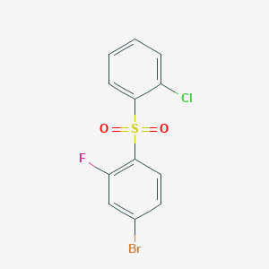 4-Bromo-1-[(2-chlorophenyl)sulfonyl]-2-fluorobenzene