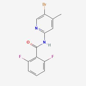 molecular formula C13H9BrF2N2O B8441140 N-(5-Bromo-4-methylpyridin-2-yl)-2,6-difluorobenzamide 