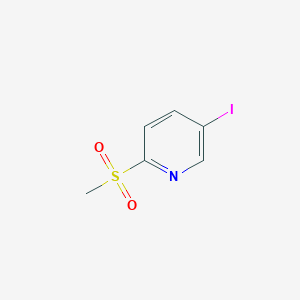 molecular formula C6H6INO2S B8441154 2-Methanesulfonyl-5-iodo-pyridine 