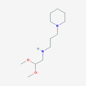 (2,2-Dimethoxy-ethyl)-(3-piperidin-1-yl-propyl)-amine