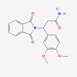 3-Phthalimido-3-(3,4-dimethoxyphenyl)propionamide