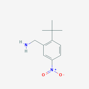 molecular formula C11H16N2O2 B8441215 (2-Tert-butyl-5-nitrophenyl)methanamine 