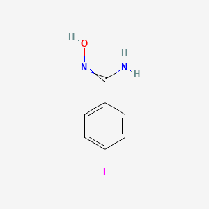 molecular formula C7H7IN2O B8441333 N-Hydroxy-4-iodo-benzamidine 