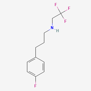 [3-(4-Fluorophenyl)propyl](2,2,2-trifluoroethyl)amine