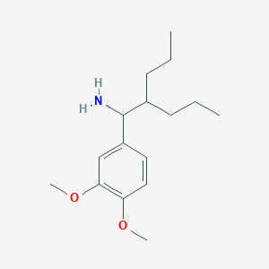 molecular formula C16H27NO2 B8441501 1-(3',4'-Dimethoxyphenyl)-2-propylpentylamine 