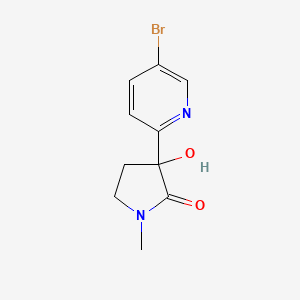 3-(5-Bromo-pyridin-2-yl)-3-hydroxy-1-methyl-pyrrolidin-2-one