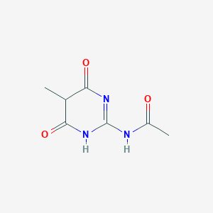 molecular formula C7H9N3O3 B8441519 2-Acetylamino-4,6-dioxo-5-methyl-pyrimidine CAS No. 55477-36-6