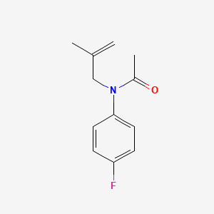 molecular formula C12H14FNO B8441564 N-(4-Fluoro-phenyl)-N-(2-methyl-allyl)-acetamide 